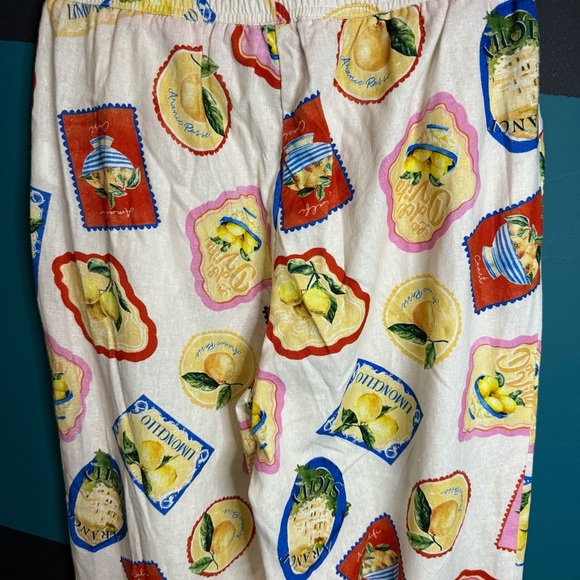 BNWT Joie Multicolor Graphic Print Linen Pants size Small - Picture 5 of 11